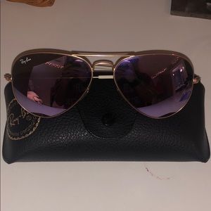 Purple Mirror Lens Ray Ban Sunglasses